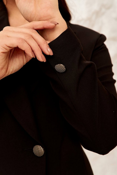 платье-пиджак полуприлегающего силуэта с воротником Gold Style 1423 черный - фото 6