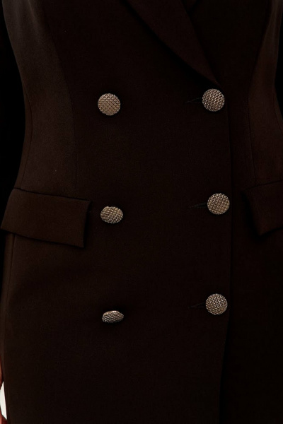 платье-пиджак полуприлегающего силуэта с воротником Gold Style 1423 черный - фото 5