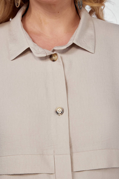 Демисезонный комплект блузка и брюки-бананы из костюмной ткани Algranda А3983 - фото 12