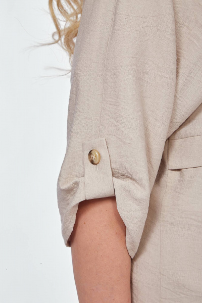 Демисезонный комплект блузка и брюки-бананы из костюмной ткани Algranda А3983 - фото 7