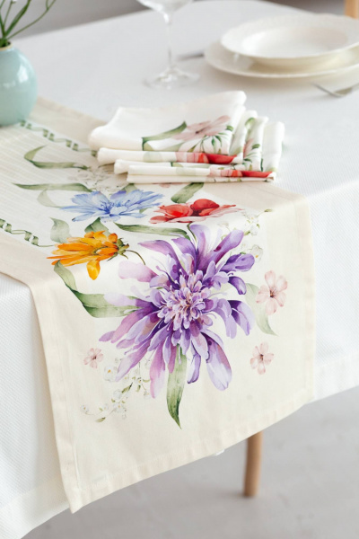 Дорожка для стола с маслостойкой пропиткой и ярким принтом Listelle 314602 - фото 6