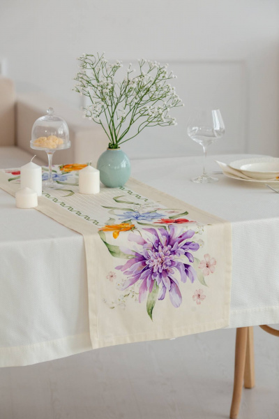 Дорожка для стола с маслостойкой пропиткой и ярким принтом Listelle 314602 - фото 1