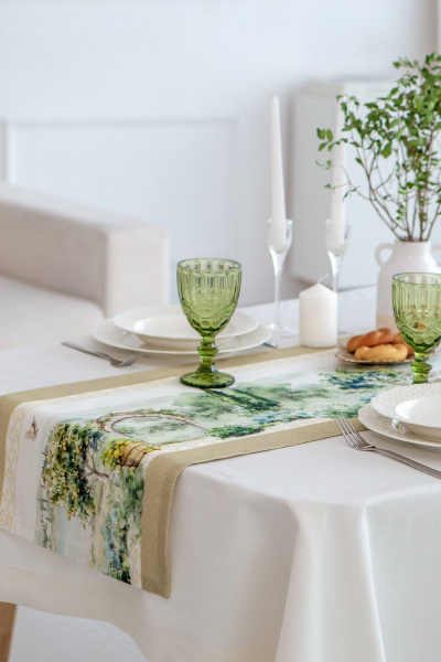 Дорожка на стол с водо- и грязеотталкивающей обработкой Listelle 314702 - фото 7