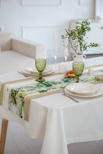 Дорожка на стол с водо- и грязеотталкивающей обработкой Listelle 314702 - фото 5