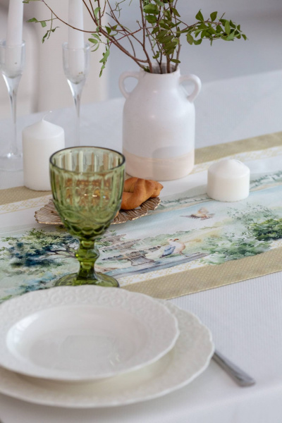 Дорожка на стол с водо- и грязеотталкивающей обработкой Listelle 314702 - фото 2