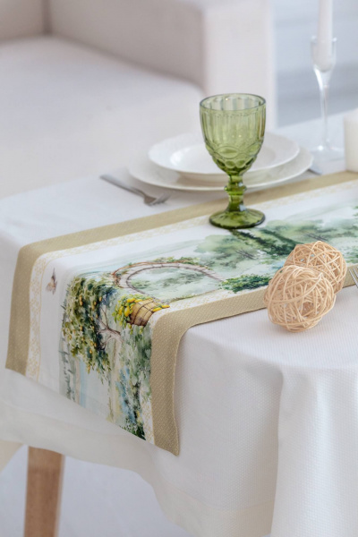 Дорожка на стол с водо- и грязеотталкивающей обработкой Listelle 314702 - фото 1