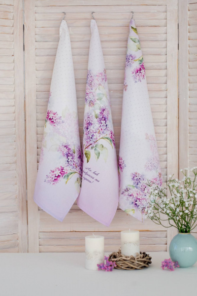 Полотенце хлопковое набор АРОМАТ СИРЕНИ 3 шт Listelle 414201 - фото 2