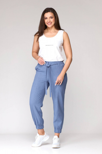Брюки, накидка, топ Karina deLux M-1098/1 голубой - фото 11