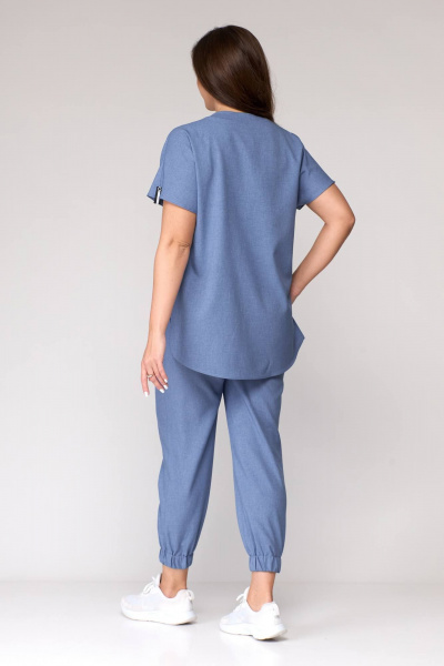 Брюки, накидка, топ Karina deLux M-1098/1 голубой - фото 7