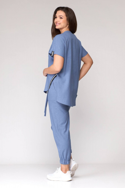 Брюки, накидка, топ Karina deLux M-1098/1 голубой - фото 6