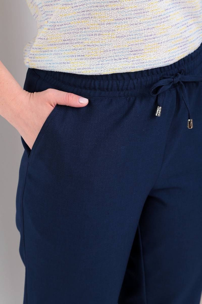 Брюки, жакет, майка Liona Style 755 темно-синий - фото 3