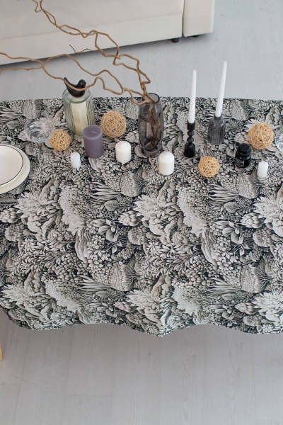 Прямоугольная скатерть с цветочным принтом и защитной пропиткой Listelle 514804 - фото 2