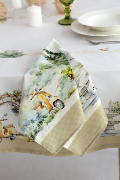 Салфетки хлопковые набор ИТАЛЬЯНО 4 шт Listelle 614701 - фото 2