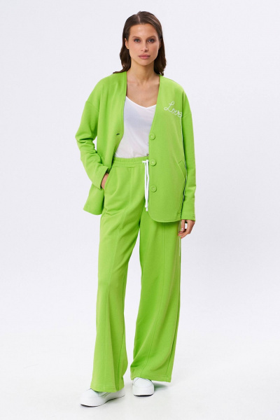 Брюки, кардиган KaVaRi 8018.3 салатовый - фото 5