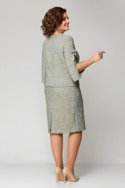 Платье Pocherk 1-029 хаки - фото 13