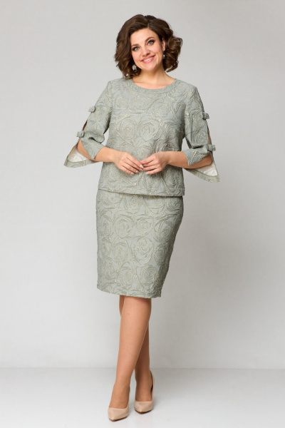 Платье Pocherk 1-029 хаки - фото 11