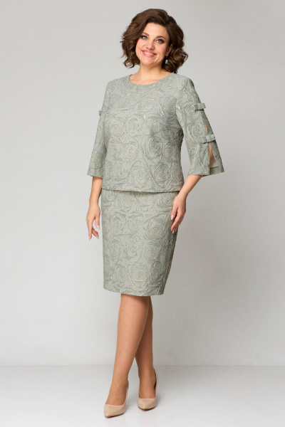 Платье Pocherk 1-029 хаки - фото 10