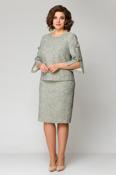 Платье Pocherk 1-029 хаки - фото 9