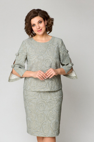 Платье Pocherk 1-029 хаки - фото 7