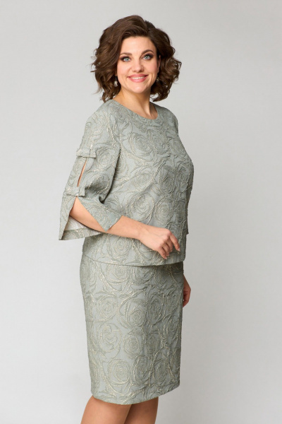 Платье Pocherk 1-029 хаки - фото 6