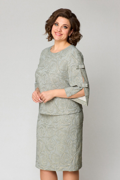 Платье Pocherk 1-029 хаки - фото 4
