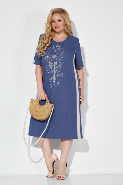 Платье Tellura-L 1725 синий - фото 2