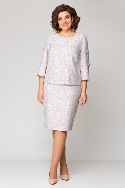 Платье Pocherk 1-029 серебро - фото 2