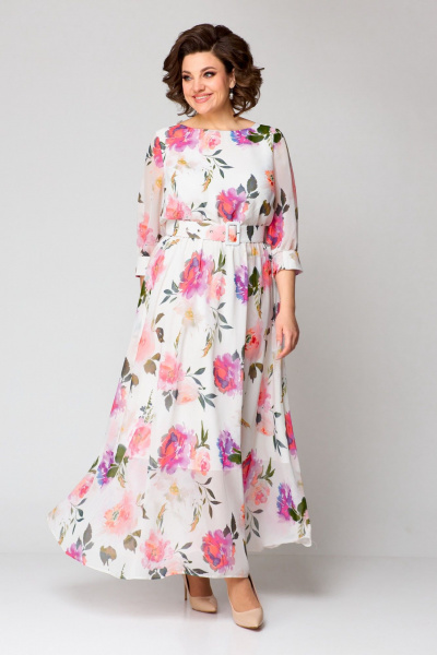 Платье Pocherk 1-026 оранжевый - фото 8