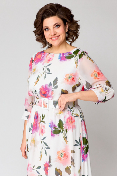 Платье Pocherk 1-026 оранжевый - фото 6