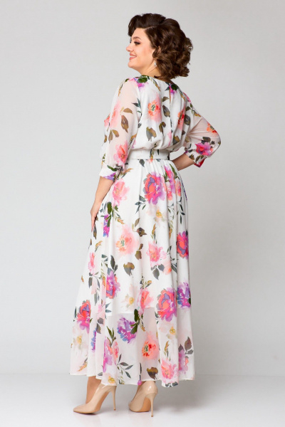 Платье Pocherk 1-026 оранжевый - фото 5