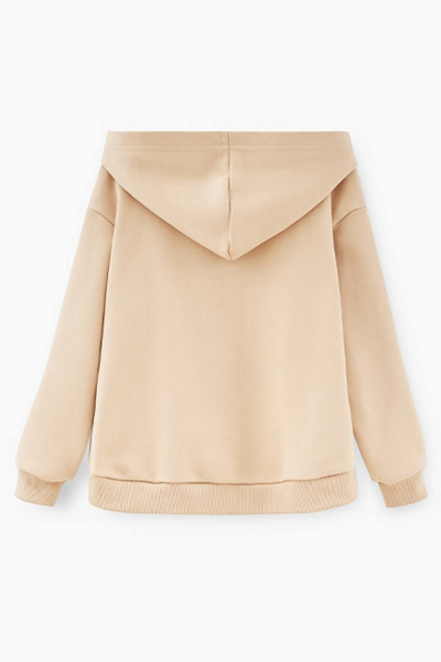 Джемпер-колор-блок в стиле на каждый день с карманами Bell Bimbo 222060 серый меланж/бежевый - фото 2