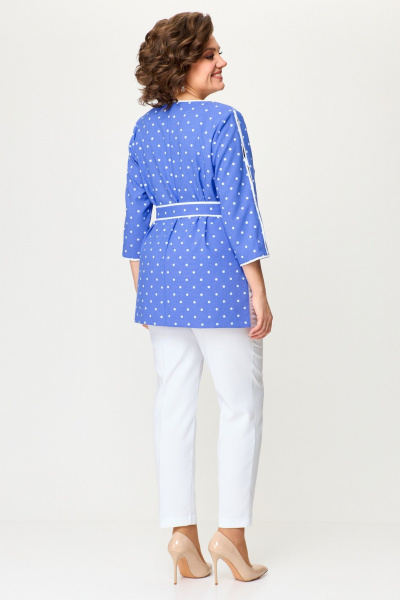 Блуза, брюки Pocherk 1811 голубой - фото 10