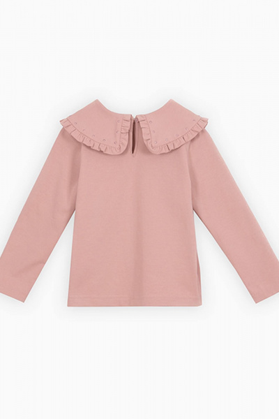 Джемпер с воротником-ранец и стразами для девочки Bell Bimbo 232005 св.коралл - фото 2