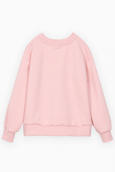 Джемпер-свитшот из футера с декором и принтом Bell Bimbo 232059 св.розовый - фото 3