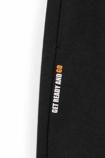 Брюки-джоггеры из трикотажа с надписью Bell Bimbo 232074 черный - фото 3