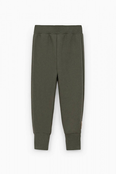 Брюки-джоггеры из футера с манжетами Bell Bimbo 232083 т.олива - фото 1