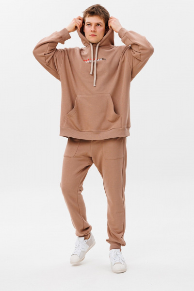 Брюки, худи HIT 0324 бежевый - фото 3