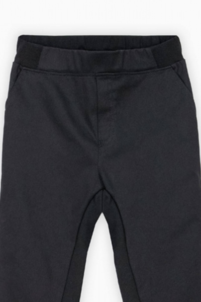 Брюки-джоггеры из трикотажа и хлопка для мальчика с карманами Bell Bimbo 232100 черный - фото 3