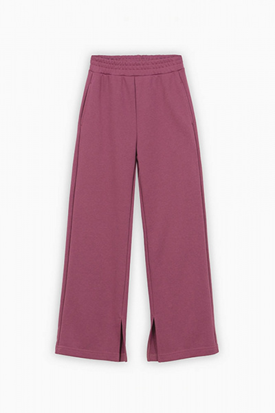 Розовые брюки-джоггеры из футера с наклонными карманами Bell Bimbo 232110 бордо - фото 1