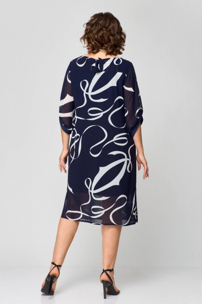 Платье Runella 1628 синий - фото 8