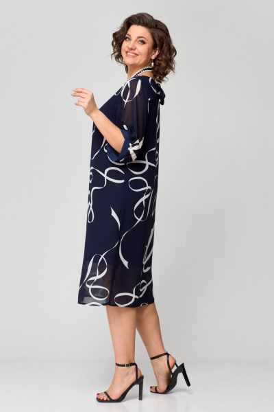 Платье Runella 1628 синий - фото 2