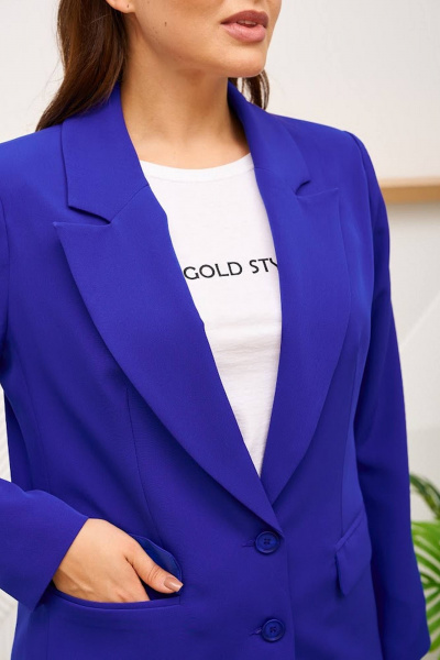 Жакет Gold Style 2545-1 василек - фото 6