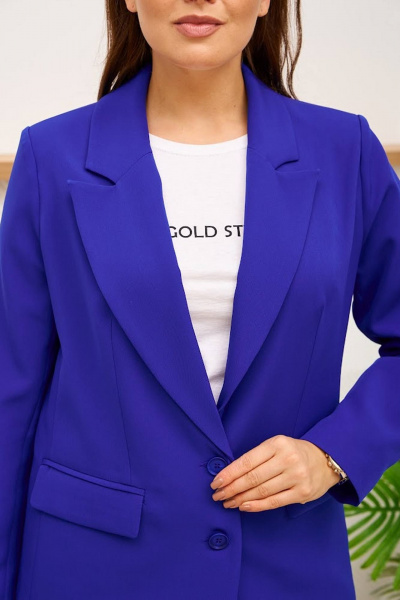 Жакет Gold Style 2545-1 василек - фото 3