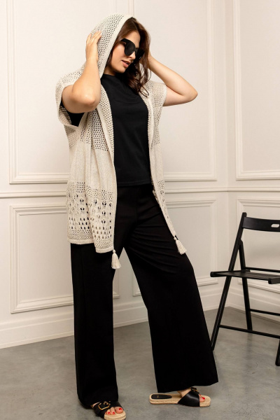 Кардиган Romgil РВ0052-ЛЕ4 светло-бежевый - фото 6