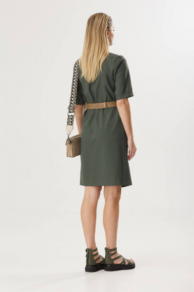 Платье Твой имидж 1786 хаки - фото 5