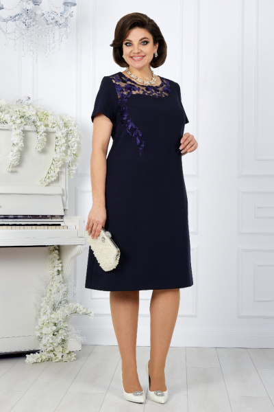 Кардиган, платье Ninele 5988 синий - фото 7