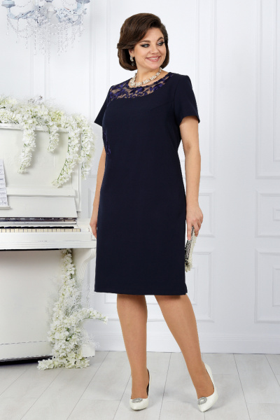 Кардиган, платье Ninele 5988 синий - фото 8