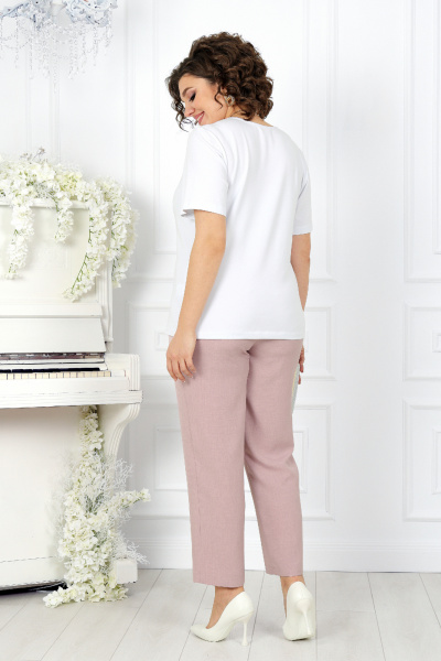 Брюки, жакет, майка Ninele 7402 пудра - фото 9