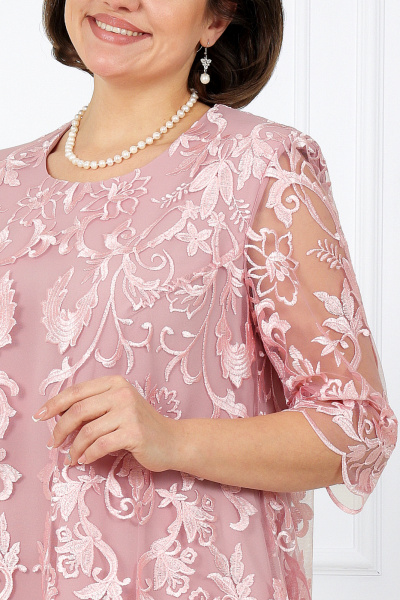 Платье Ninele 7431 розовый - фото 10
