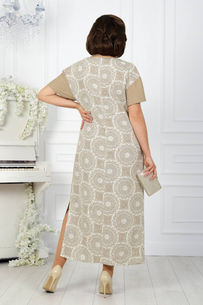 Платье Ninele 5960 бежевый - фото 8